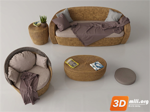 Outdoor Sofa Skp Files